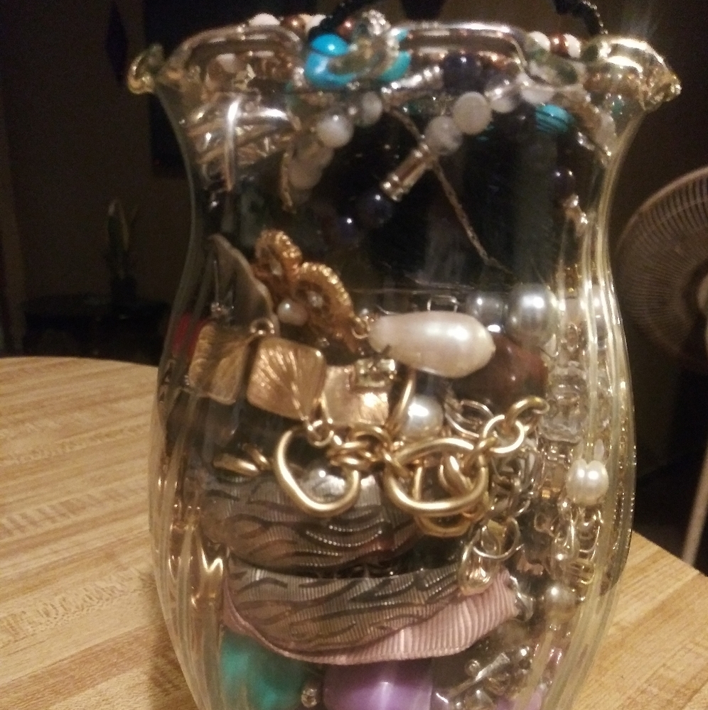 Mixed jewelry jar